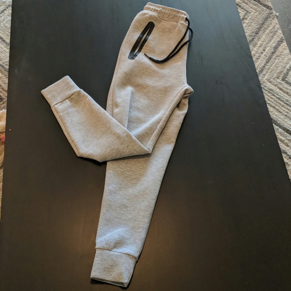 Thick grey heathered joggers